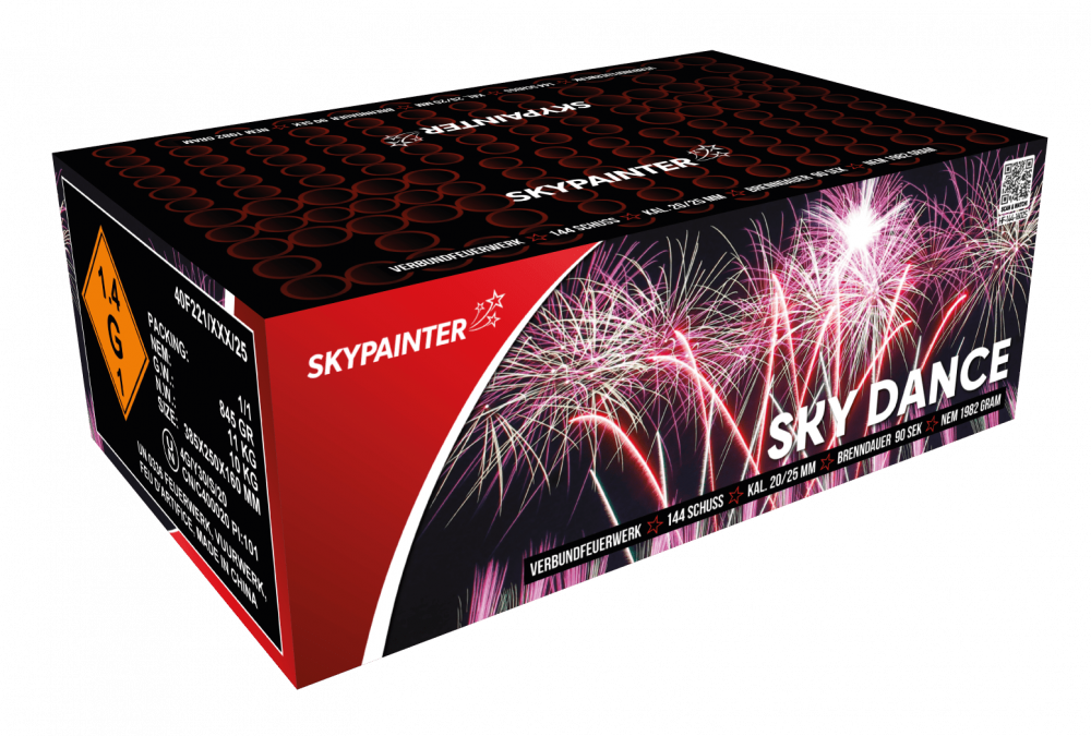Sky Painter Sky Dance 144 Schuss Verbundfeuerwerk