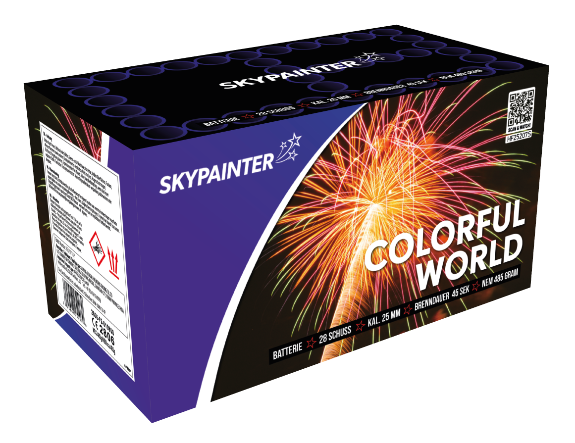 Sky Painter Colorful World 38 Schuss Feuerwerksbatterie