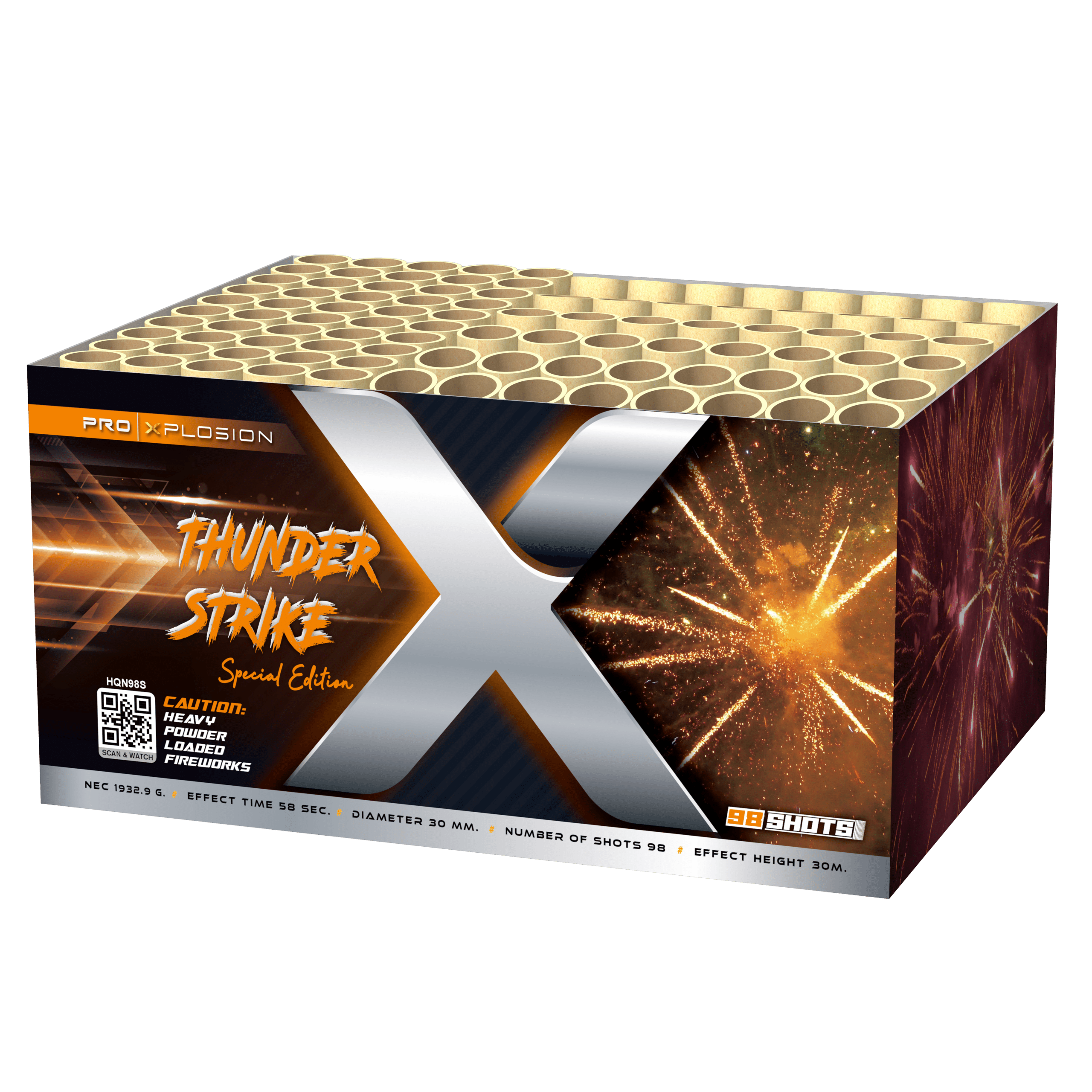 Pro Xplosion Thunder Strike 98 Schuss Verbundfeuerwerk