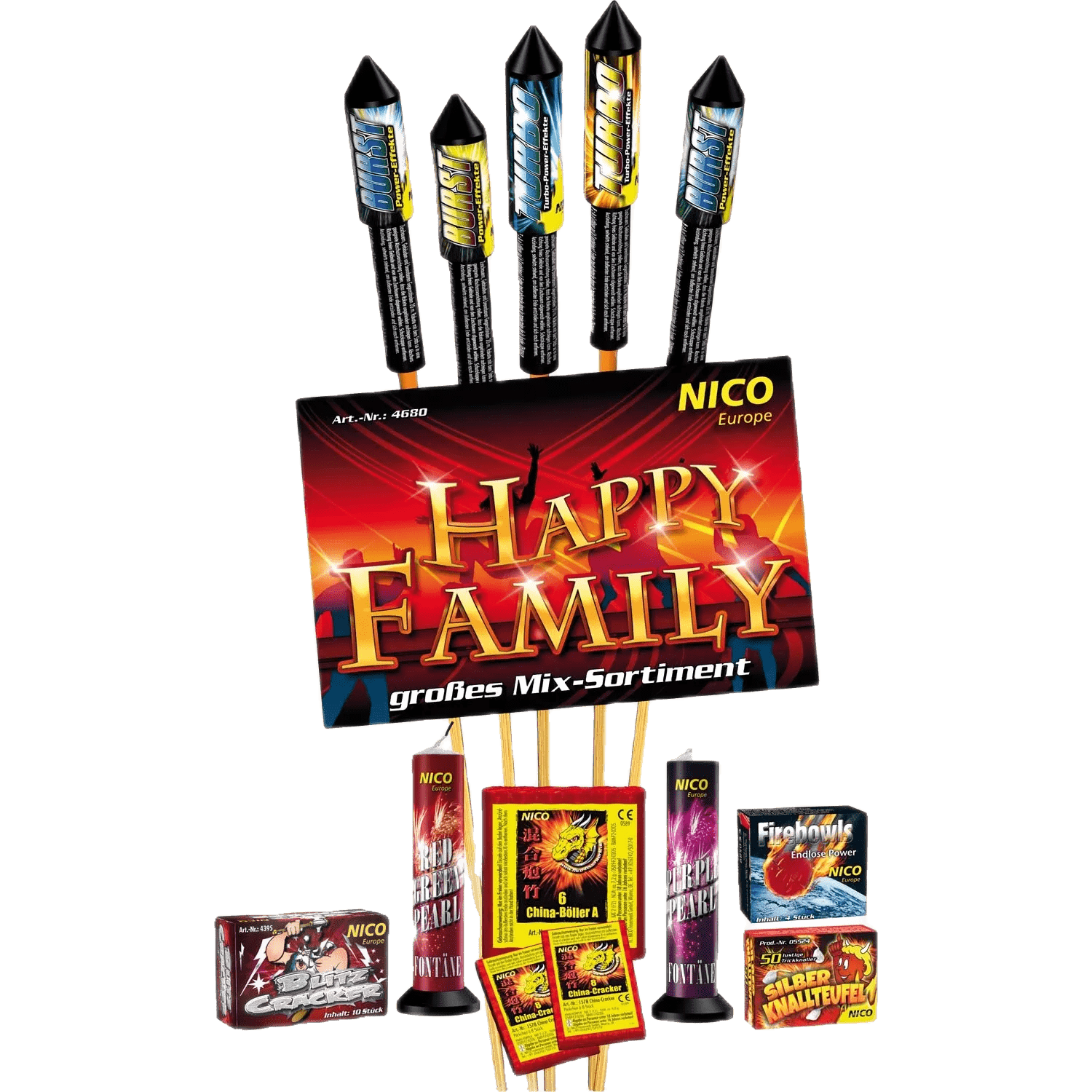 Nico Happy Family Feuerwerksortimente Feuerwerkssortiment