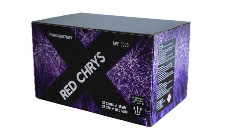 Pyrocentury Red Chrys 36 Schuss Verbundfeuerwerk