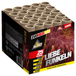 Evomeister Liebefunkeln 25 Schuss Feuerwerksbatterie