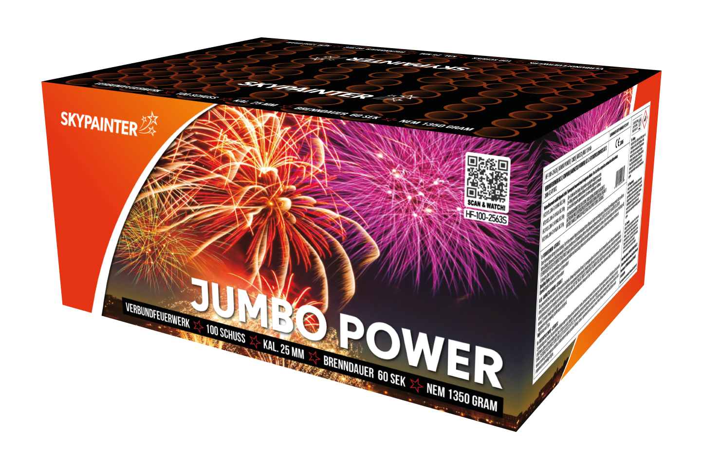 Sky Painter Jumbo Power 100 Schuss Verbundfeuerwerk