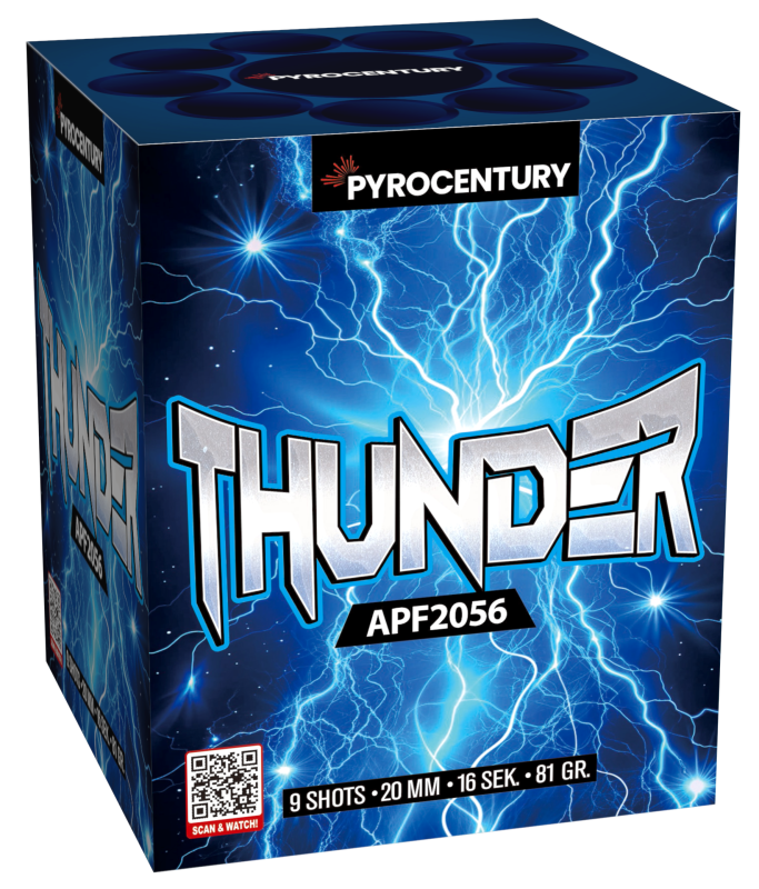 Pyrocentury Thunder 9 Schuss Feuerwerksbatterie
