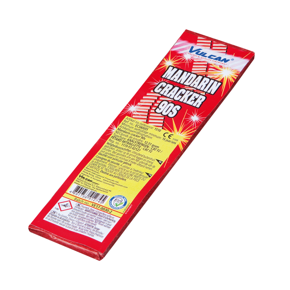 Vulcan Mandarine Cracker 90 Schuss Knallkörper
